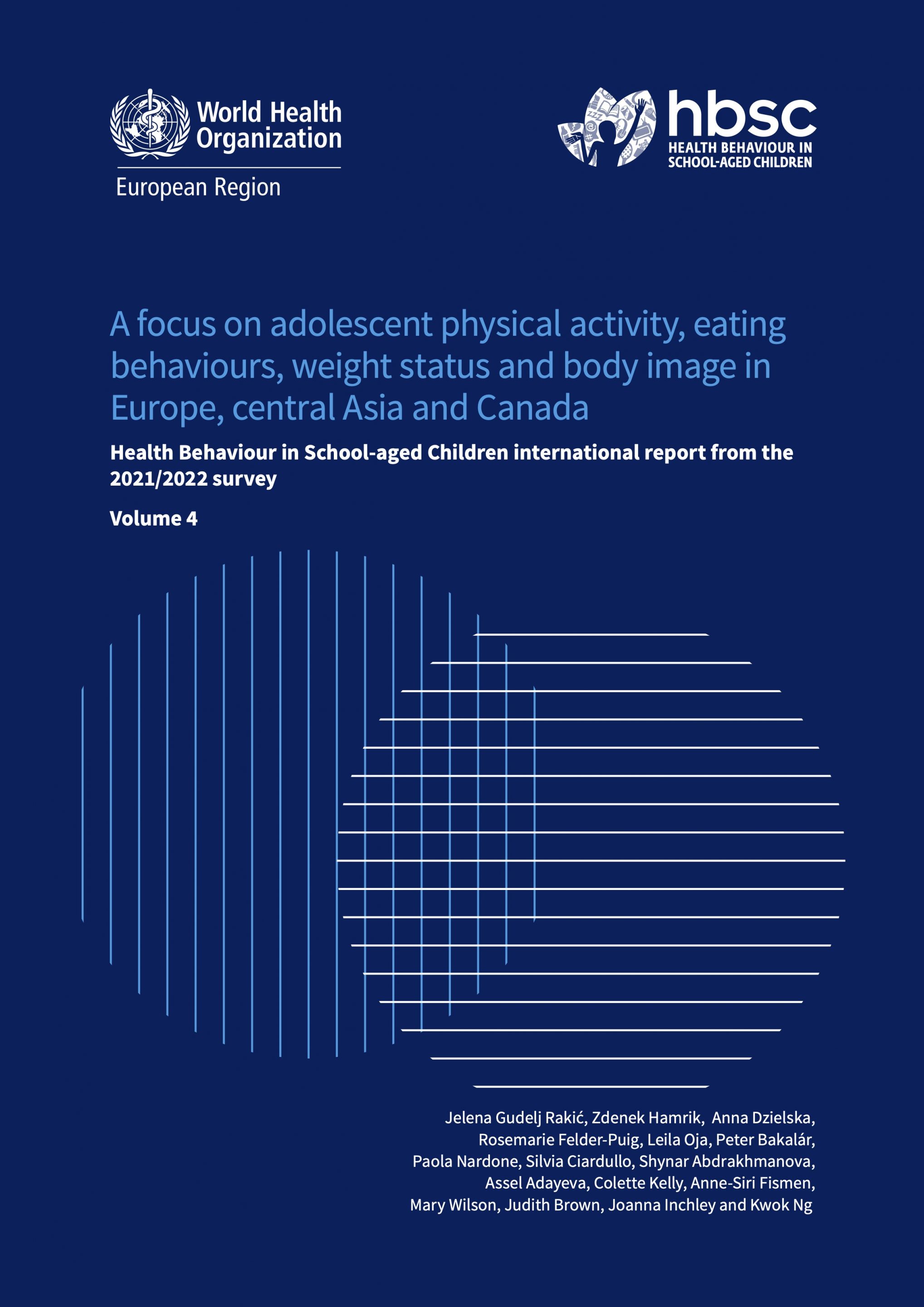 Cover image from volume 4 report on adolescent physical activity, eating behaviours, weight status and body image