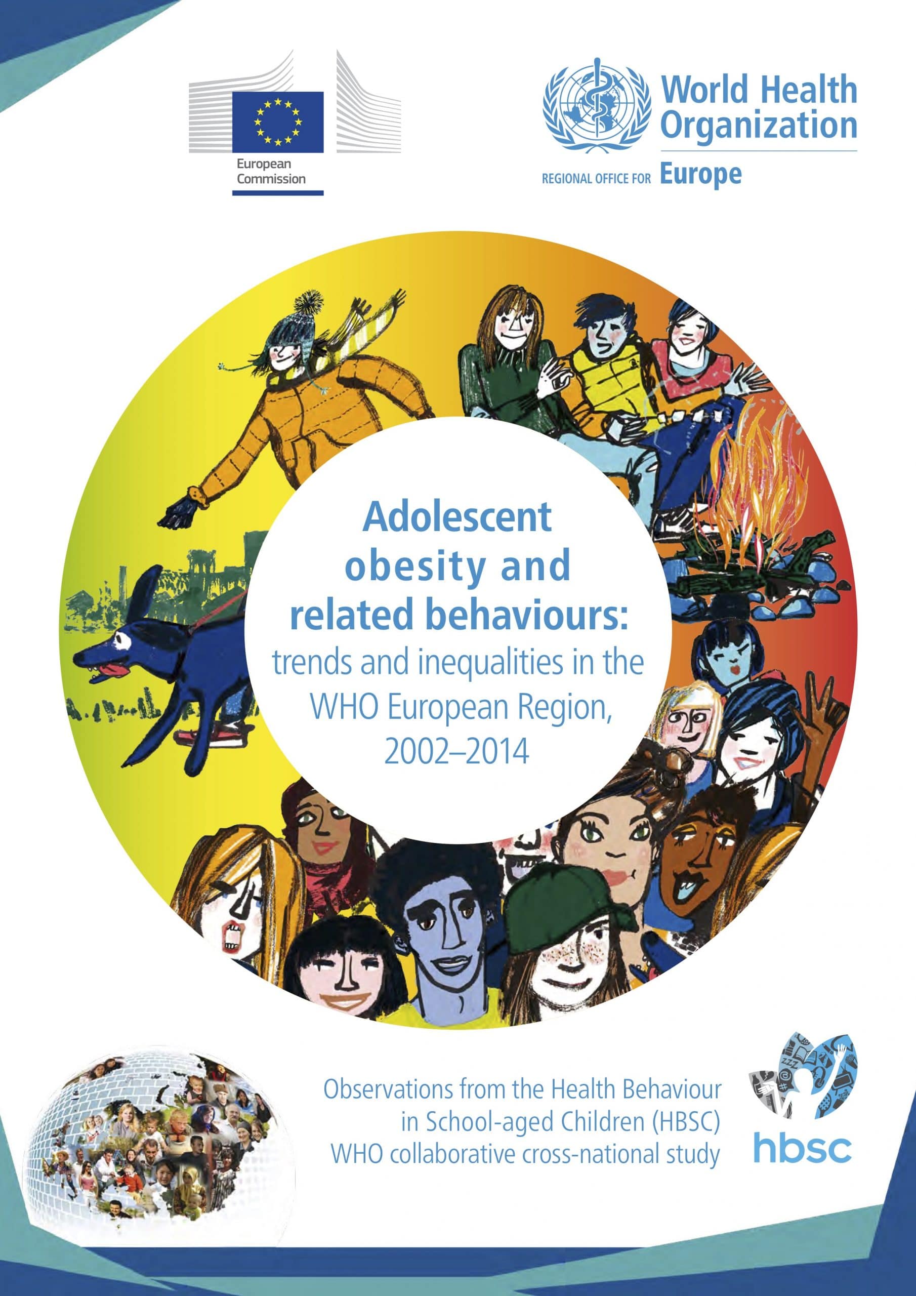 Adolescent obesity and related behaviours: trends and inequalities in the WHO European Region, 2002–2014 report cover