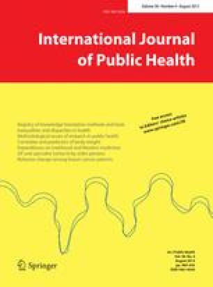 International Journal of Public Health cover